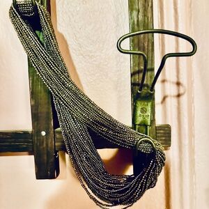 Metallic bronze Czech seeds bead strands